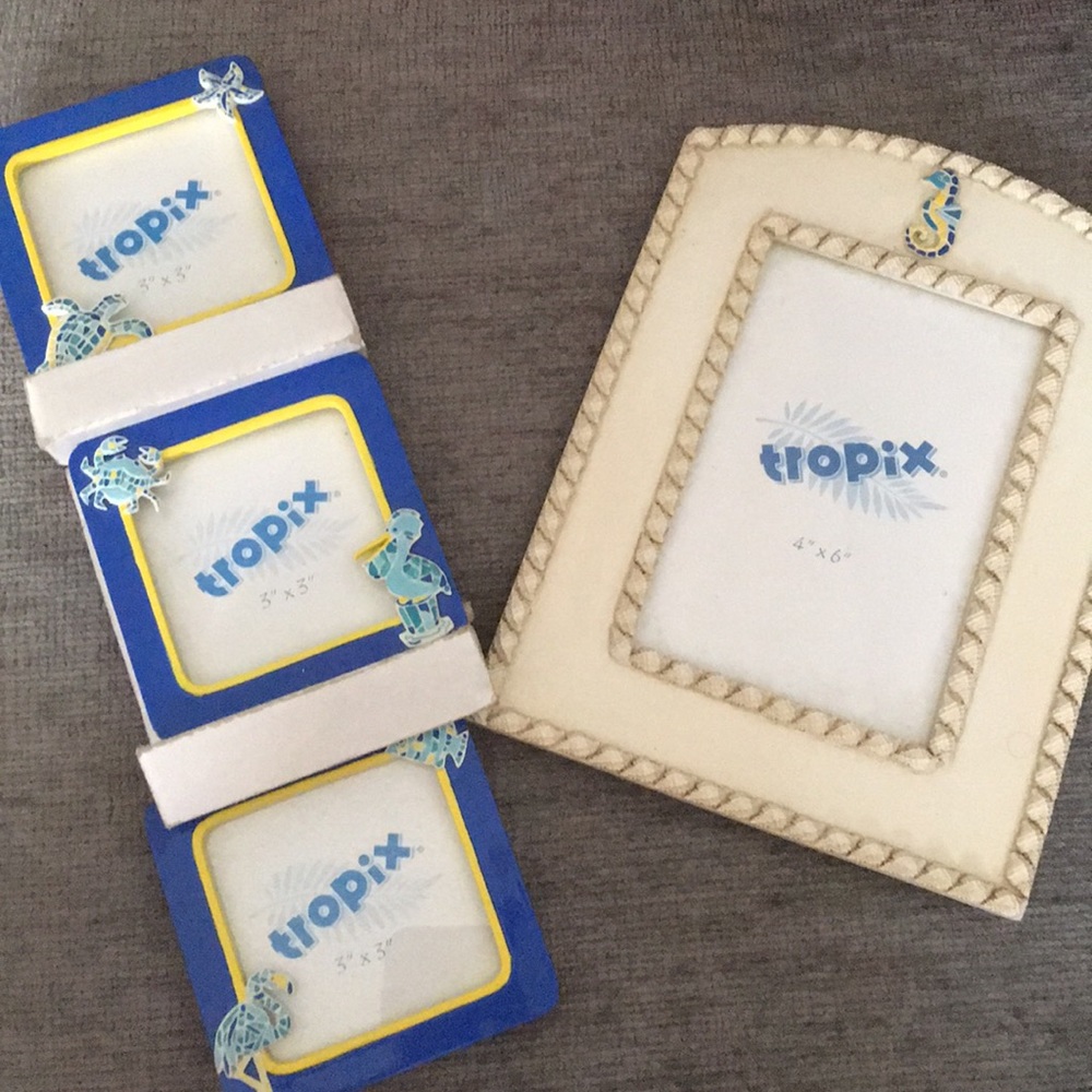 Sea Life Picture Frame Set - New!